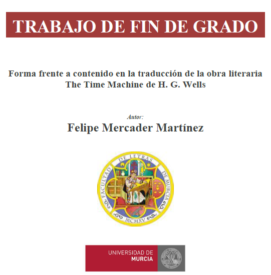 Felipe's dissertation in the University of Murcia.